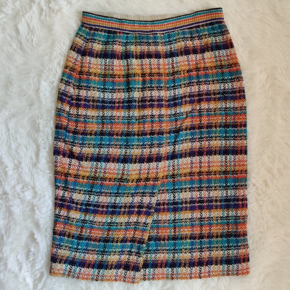 Vintage Missoni Multicolor Knit Skirt - Picture 2 of 7